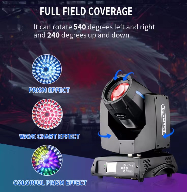 2000 Lifespan Hours DMX16 LED Stage Lights For Moving Head DJ Party Disco