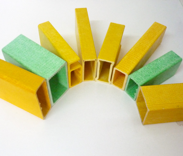 Structures High Strength Fiberglass Flat Tube FRP Plastic Composite Rectangular Pole Length 1m to 11.6m