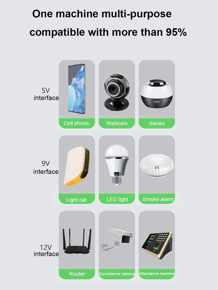 Mini UPS Output 12v 2a DC Mini UPS For Wifi Router 5200mah Power Supply