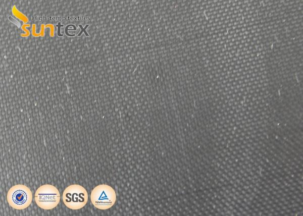 Quality Stress Relief Vibration Black Neoprene Coated Fiberglass Fabric For Expansion Joint for sale