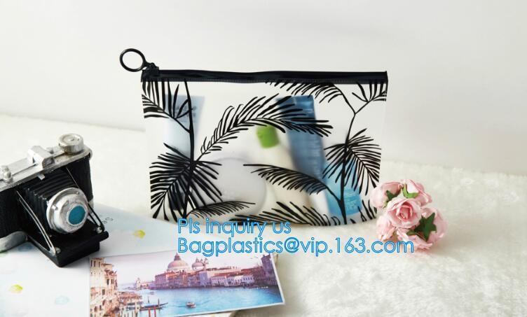 Custom waterproof pvc slider zipper wet bikini bag, zipper lock slider bag/resealable pvc slider zip poly bag, resealabl