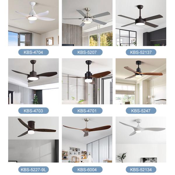 Super Bright 5000K 65W 42 Inch Flush Mount Ceiling Fan With Light retractable