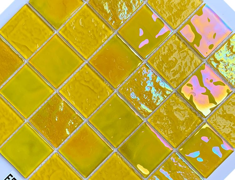 Acid-Resistant Glass Mosaic Swimming Pool Tile with Dolphin Pattern Handmade in Foshan