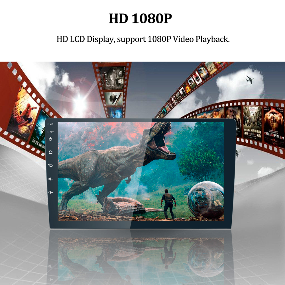 Universal Radio Stereo Audio Head Unit 9 Inch 2 Din Double Din Car DVD Player with Bluetooth