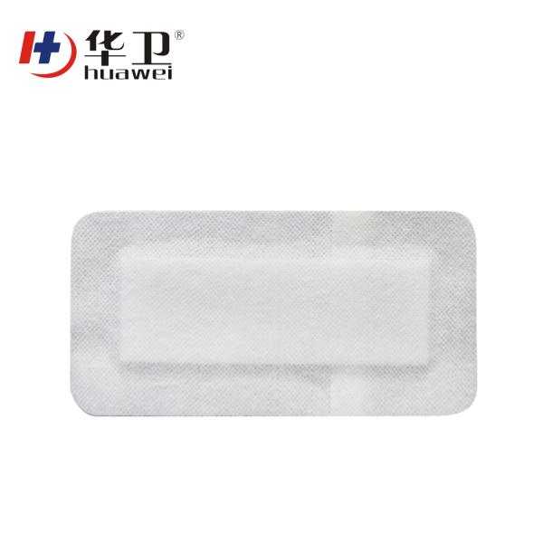 Adhesive non-woven wound dressing for wound healing with high absorbent pad