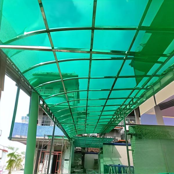 Lightweight Polycarbonate Plastic Solid Sheet With Anti UV Coating For Roofs Awnings And Greenhouses