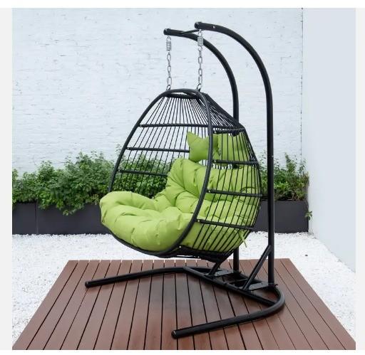 Quality Black Indoor Hammock Camping Chair Stand High Performance for sale