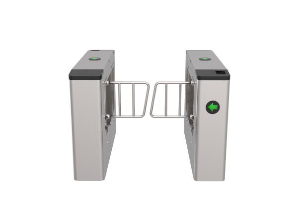 Quality Small Swing Turnstile Parking Barrier Gate With Fingerprint Square Mechanical Swing Turnstile Gate for sale