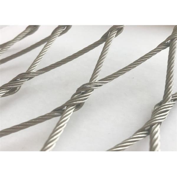 7x7 316 Stainless Steel Knotted Rope Mesh For Aviary
