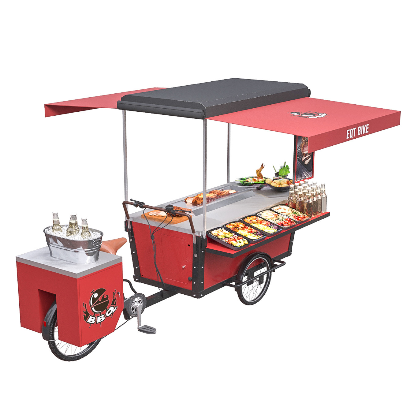 China Box Structure Outdoor 350W 48V 20ah BBQ Food Bike wholesale