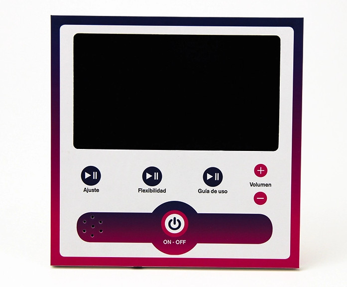 Cardboard counter display with 7 inch LCD screen, cardboard countertop display, POP up cardboard display stand