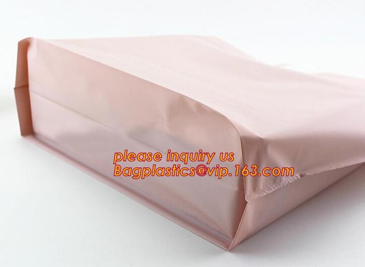 Promotional customized high quality soft loop plastic cloth bag,manufacturer custom soft loop handle polyethylene PE pla