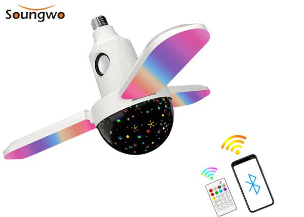 Quality RGB SMD2835 Color Changing Light Bulb With Speaker 86-265V 24 Keys Remote Control for sale