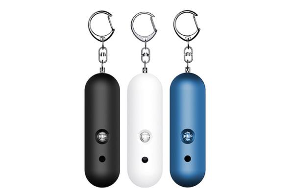 Quality AAA Battery Personal Alarm Keychain 140db Double Speaker BSCI for sale