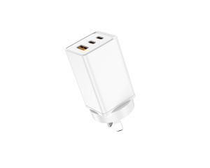 High quality GaN mobile phone chargers PD 65W Fast Charge Mobile Phone Charger 2 USB C USB A GaN Wall Charger