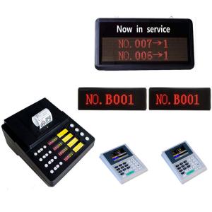 Hospital/Clinic Simple 4 Service Push Button wireless queue token number calling system with 57 mm ticket printer