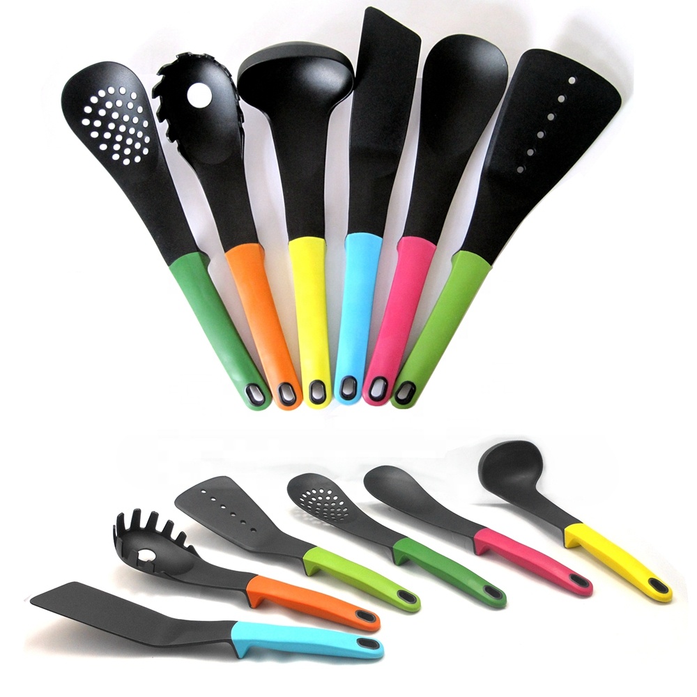 7 Pcs Non-stick Utensils Set with Heat Resistant Silicone Cooking Tools and TPR Handle