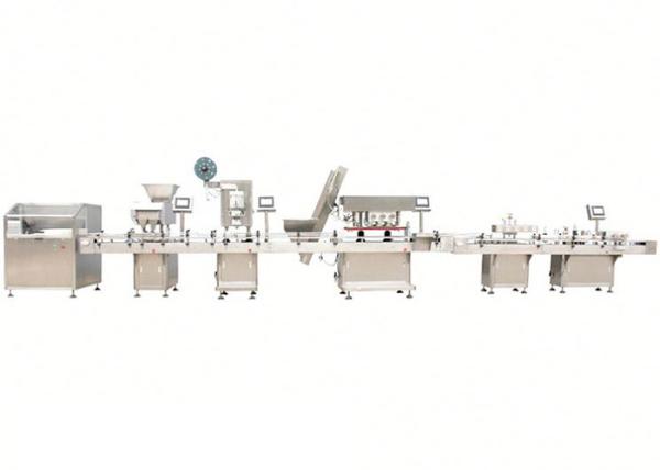 Quality Automatic Plastic Tablet Bottle Filling Machine Line For Round And Square Bottle for sale