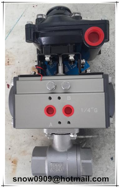 Quality double action and single action pneumatic rotary actuator with ball valves for sale
