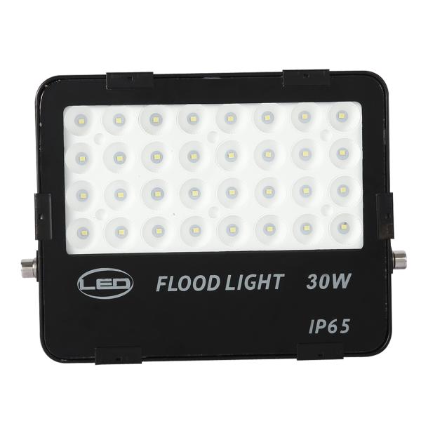 30W NANO reflector LED flood light with white and black color housing aluminum material for building use