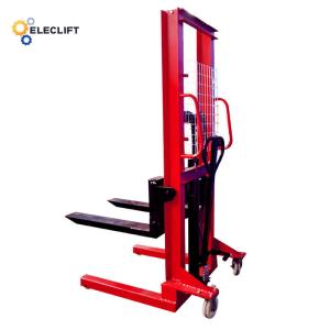 China Customized Color Manual Pallet Stacker 1000kg With Polyurethane Wheels wholesale