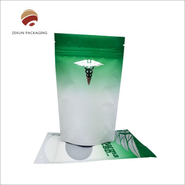 Quality Durable Custom Printed Packaging Pouch With Zipper Closure Environmentally for sale