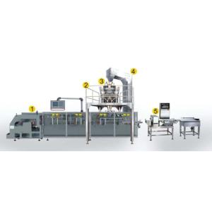 China Snacks Flat Bag Horizontal Automatic Food Packing Machine on sale