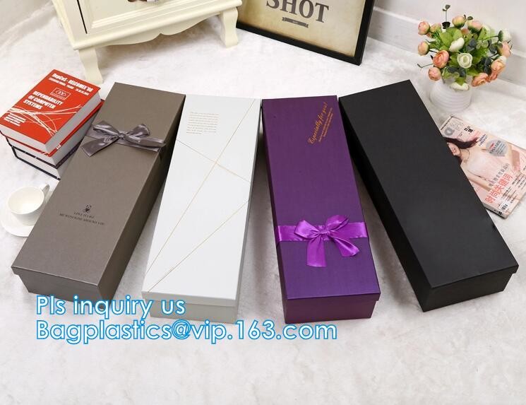 New product custom handmade small luxury wedding paper jewellery white gift box with ribbon closure,Silk Customised Pock