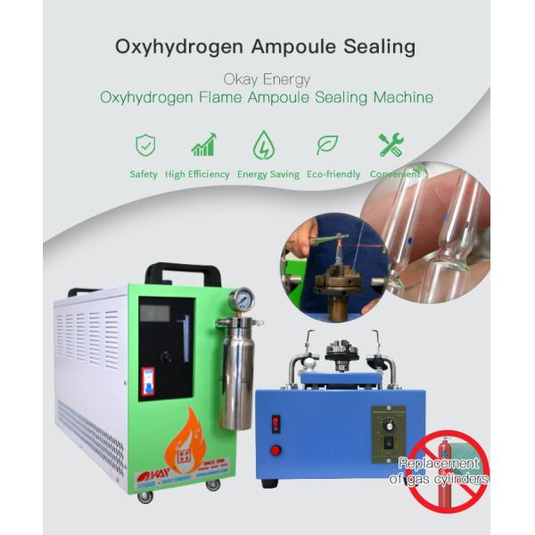Rotary Oxyhydrogen Flame Glass Ampoule Sealing Machine Semi Automatic