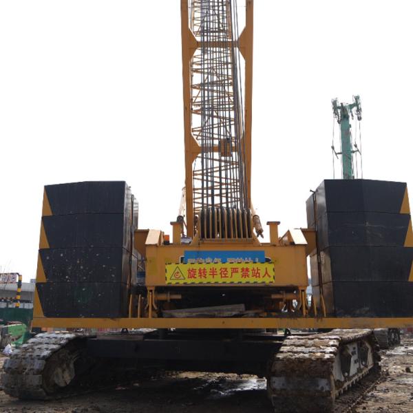 Quality Yellow Good Performance In Plateau Areas Hydraulic Crawler Crane 85T  Durable for sale