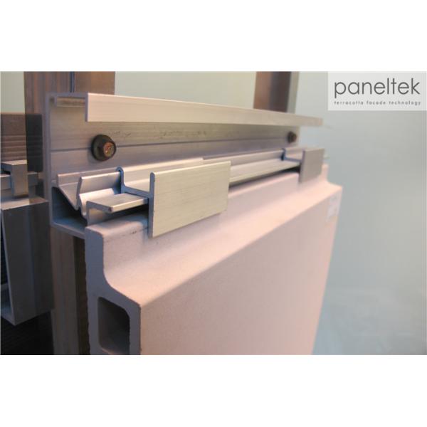 Terracotta Panel Rainscreen Facade Systems 30mm Thickness With Cold Resistance