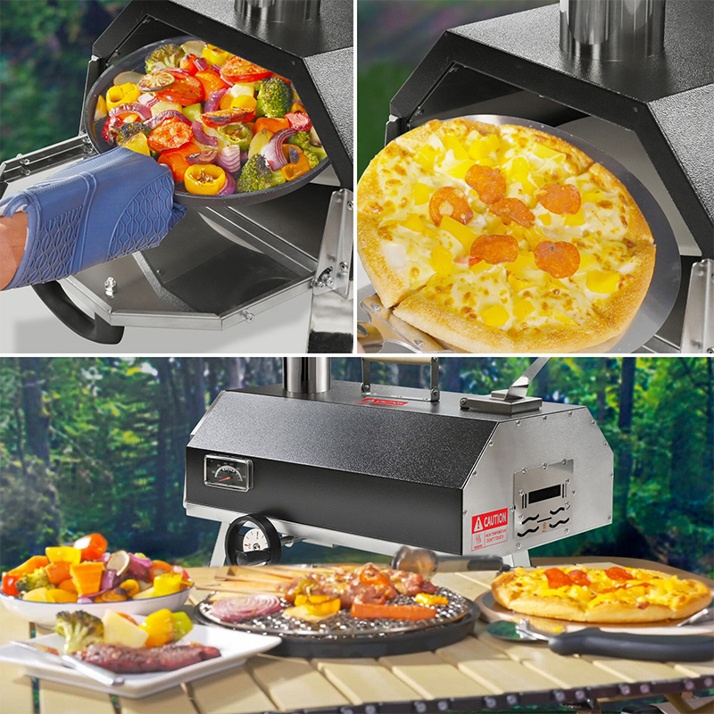 Outdoor Pizza Oven Wood Fired Toasters Pizza Ovens Authentic Stone Baked Pizzas For Backyard Camping