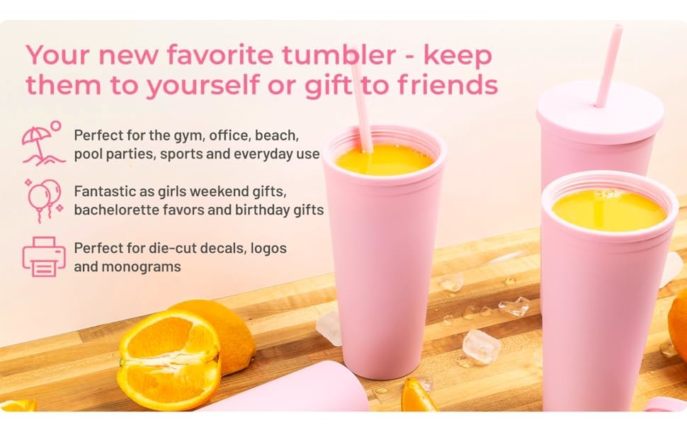 22 Ounces Colorful Iced Coffee Travel Mug With Straw Personalized Plastic Tumblers For Parties Birthdays Leak Proof Splash Proof And Easy To Clean