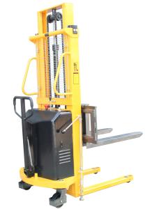 China 1.5t Loading Semi Electric Stacker , Drum Stacker DC 12V 120Ah wholesale