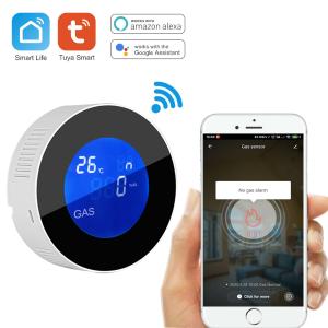 China Glomarket Tuya Wifi Gas Detector GSM Alarm System Lcd Digital Alarm Leak Sensor Gas Leak Detector wholesale