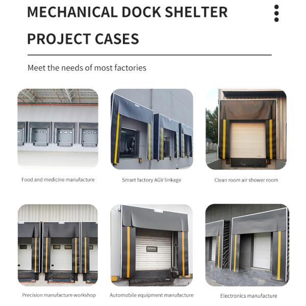 Pvc Rubber Loading Dock Shelters Adjustable Loading System Modern Design