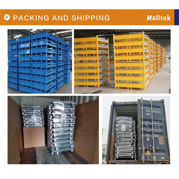Customize Stacking Wire Mesh Cage With Heavy Duty