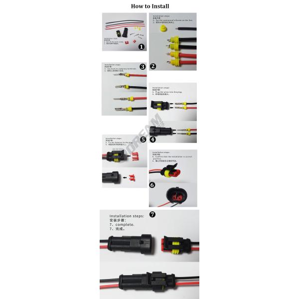 Automotive Connector Plug Wire Harness Cable With Durable Nylon Housing