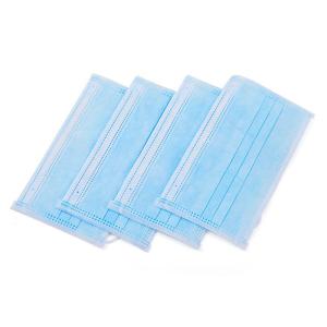 China Adjustable Nose Disposable Blue Earloop Face Mask One Time Use wholesale