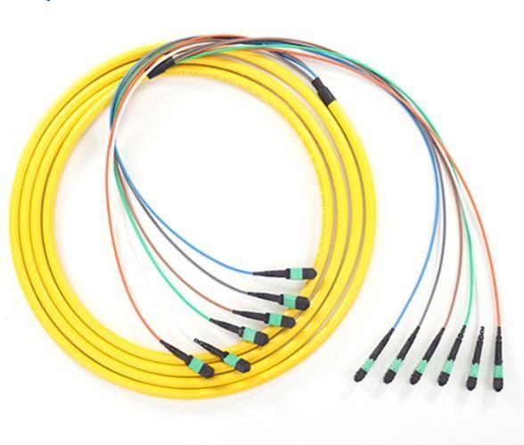 Quality PVC LSZH Jacket MPO MTP Patch Cord High Density 40G/100G Cabling Solutions for sale