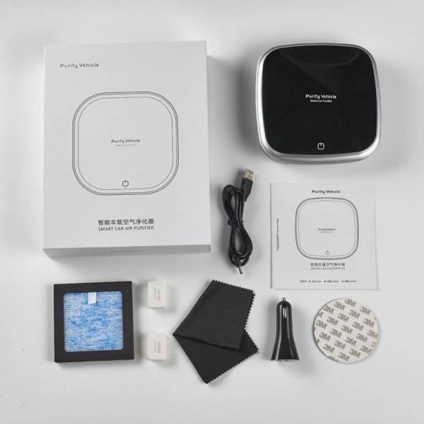 HOMEFISH ABS Hepa Filter Car Air Purifier DC5V With Led Light