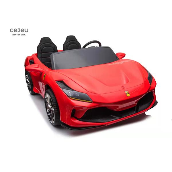 Battery Powered Children'S Electric Toy Car With Leather Seats