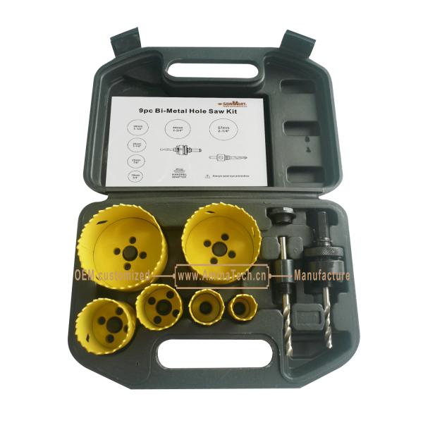 9PC Bi-Metal Hole Saw Set,Power Tools,Drill Bits