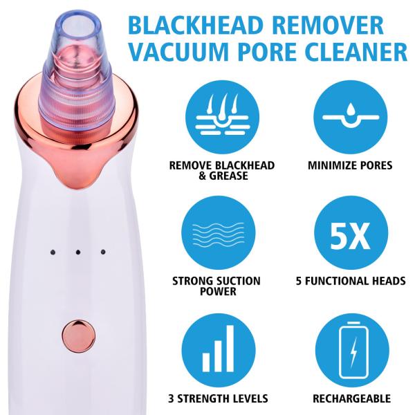 The Most Effective Blackhead Vacuum Acne Cleaner Pore Remover Electric Skin Facial Cleanser Care Pore Cleaner