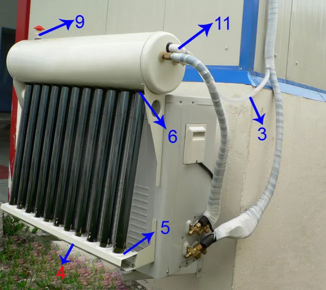 Wall Mounted 12000 Btu Solar Air Conditioner Vacuum Tube Off Grid Small Solar Ac Air Conditioner 24 Volt Solar Air Conditioner