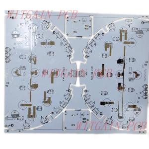 White Solder Mask 2 Layer PCB Used In Children'S Alarm Clock Black Silkscreen 1.2mm
