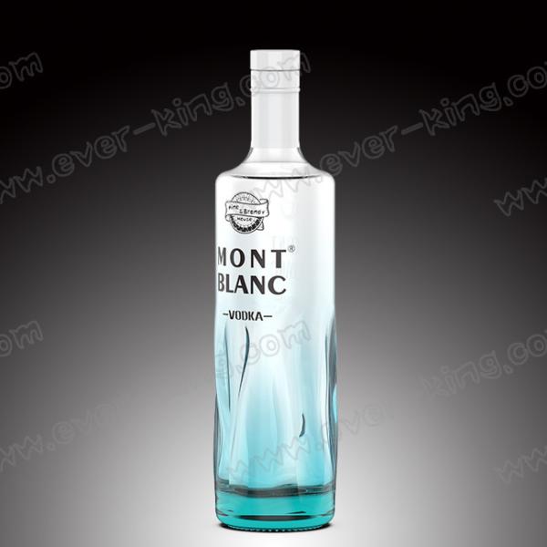 Custom Empty Luxury Wine Vodka Glass Bottle Unique Shaped