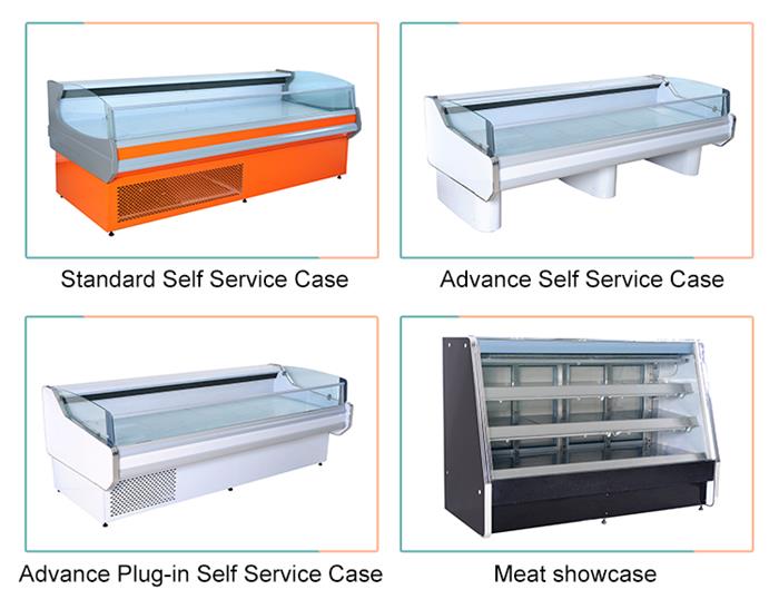 Customized Multideck Display Fridge -1~8 Temperature For Shopping Mall