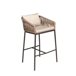 China 98cm Height 52cm Depth Wicker Breakfast Bar Stools UV Resistant wholesale