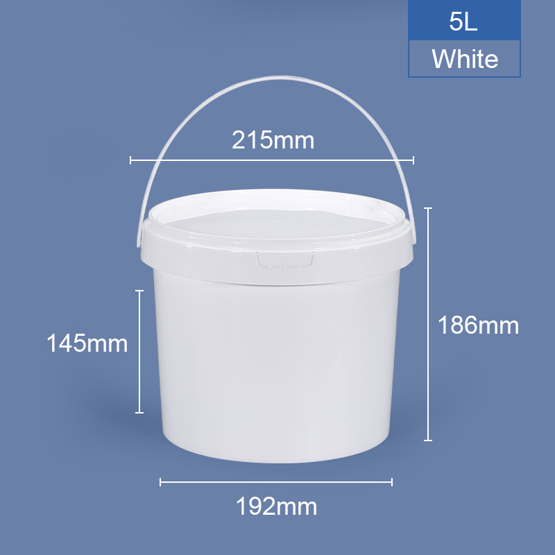 Food Grade Beverage Plastic Candy Buckets Halloween Container with Lids and Handles